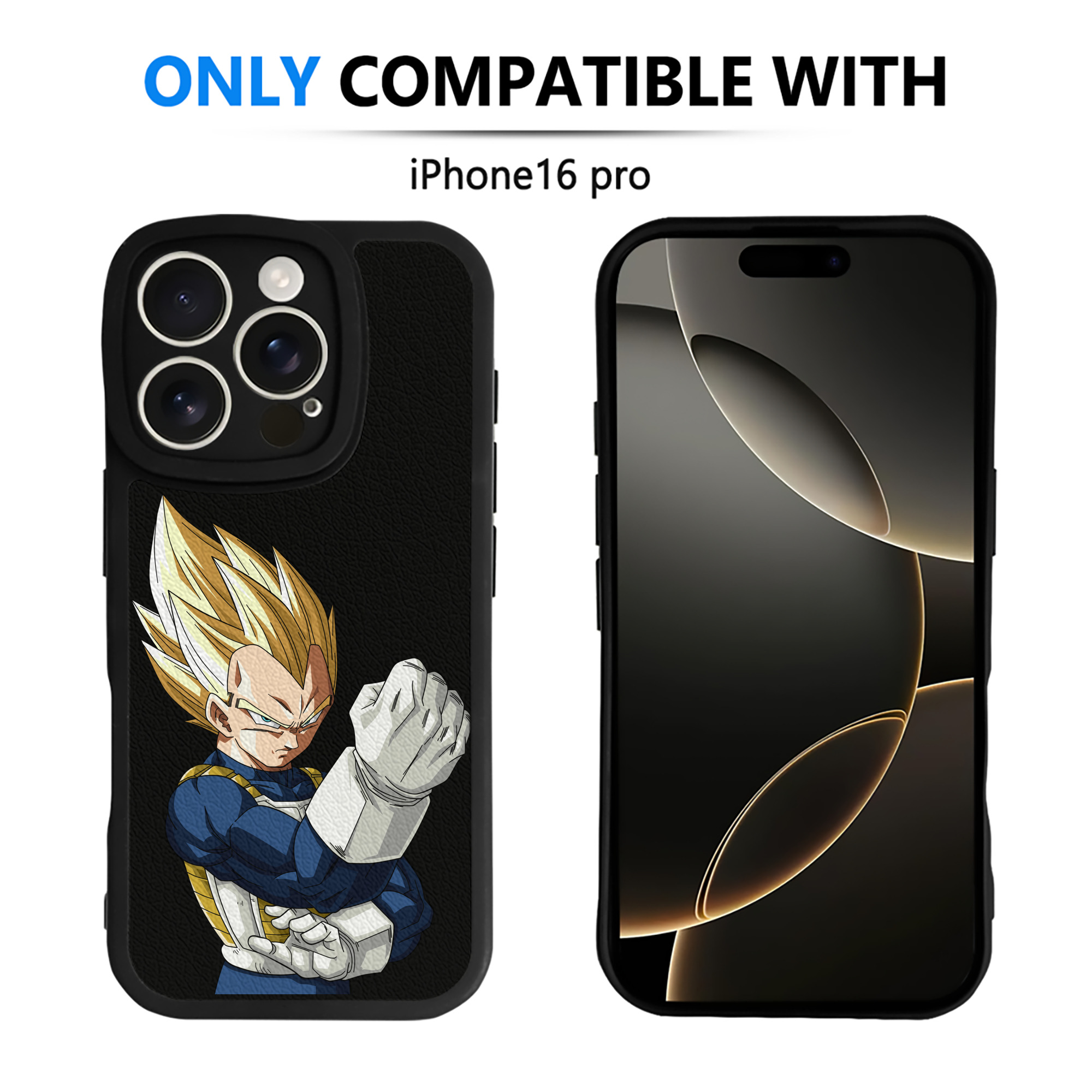 （画像用） ドラゴンボール ベジータ四世（Bejīta Yonsei）DRAGON BALL Vegeta IV 【iPhone 16シリーズ対応】シリコンスマホケース（レザー調） 材質：シリコン